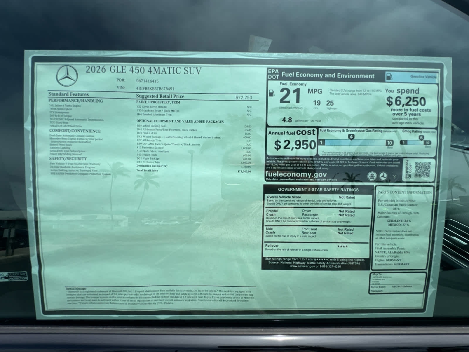 2026 Mercedes-Benz GLE 450 4MATIC® SUV