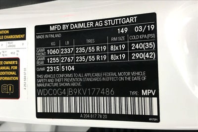 2019 Mercedes-Benz GLC GLC 300