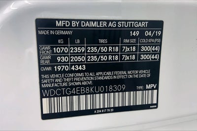 2019 Mercedes-Benz GLA 250 SUV