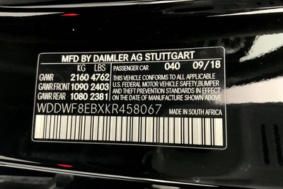 2019 Mercedes-Benz C-Class C 300