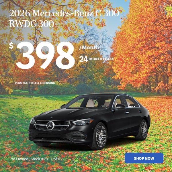 2026 C-CLASS 300 SEDAN: $398/mo