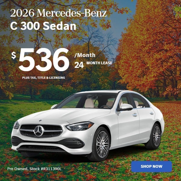 2026 C300 SEDAN: $536/mo