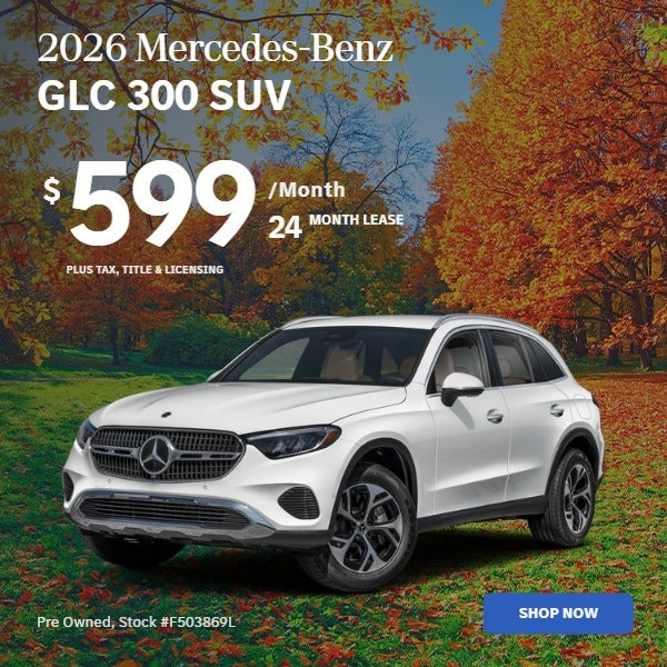 2026 GLC 300 SUV: $599/mo