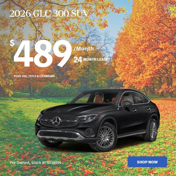 2026 GLC 300 SUV: $489/mo